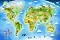Карта на света - Пъзел с едри елементи - 