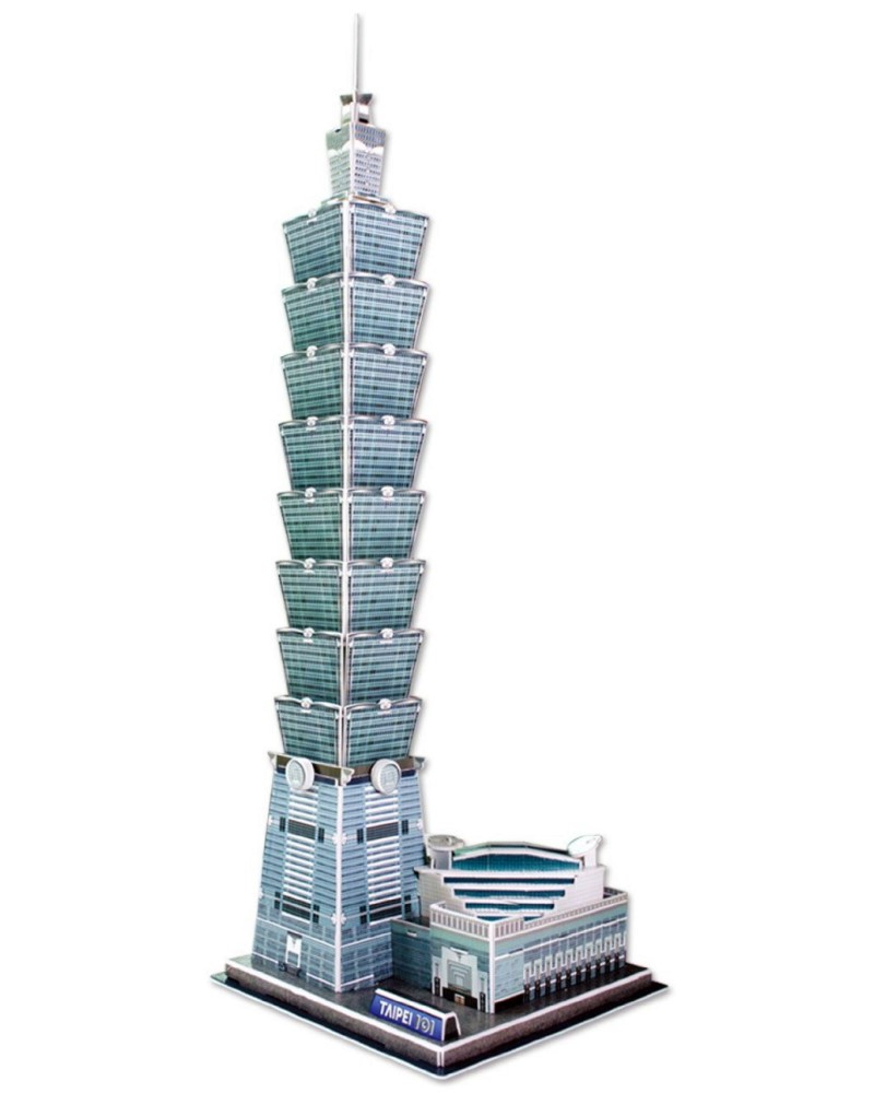 Тайпе 101, Тайван - 3D пъзел от 68 части - пъзел