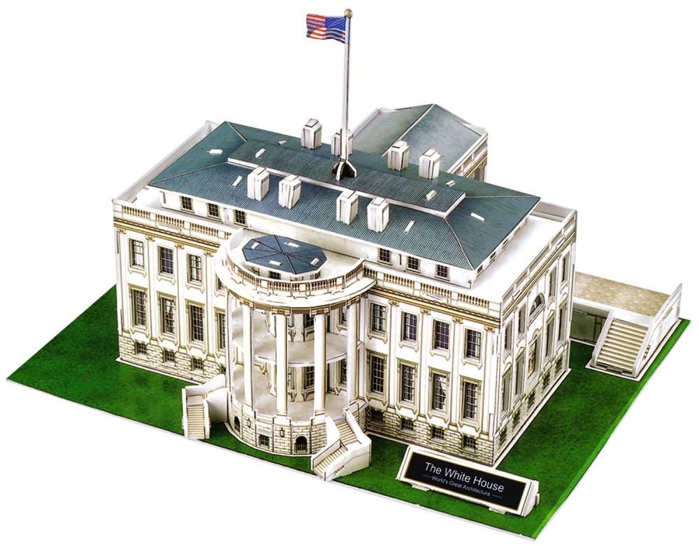 Белият дом, Вашингтон - 3D пъзел от 64 части - пъзел
