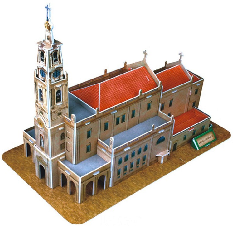 Катедралата във Фатима - 3D пъзел от 47 части - пъзел