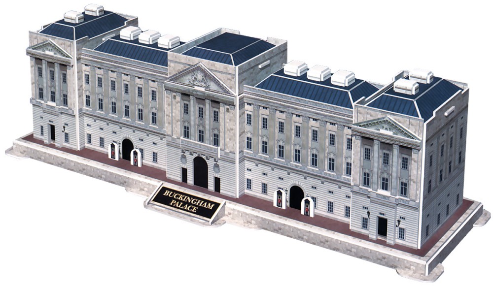 Бъкингамският дворец - 3D пъзел от 61 части - пъзел