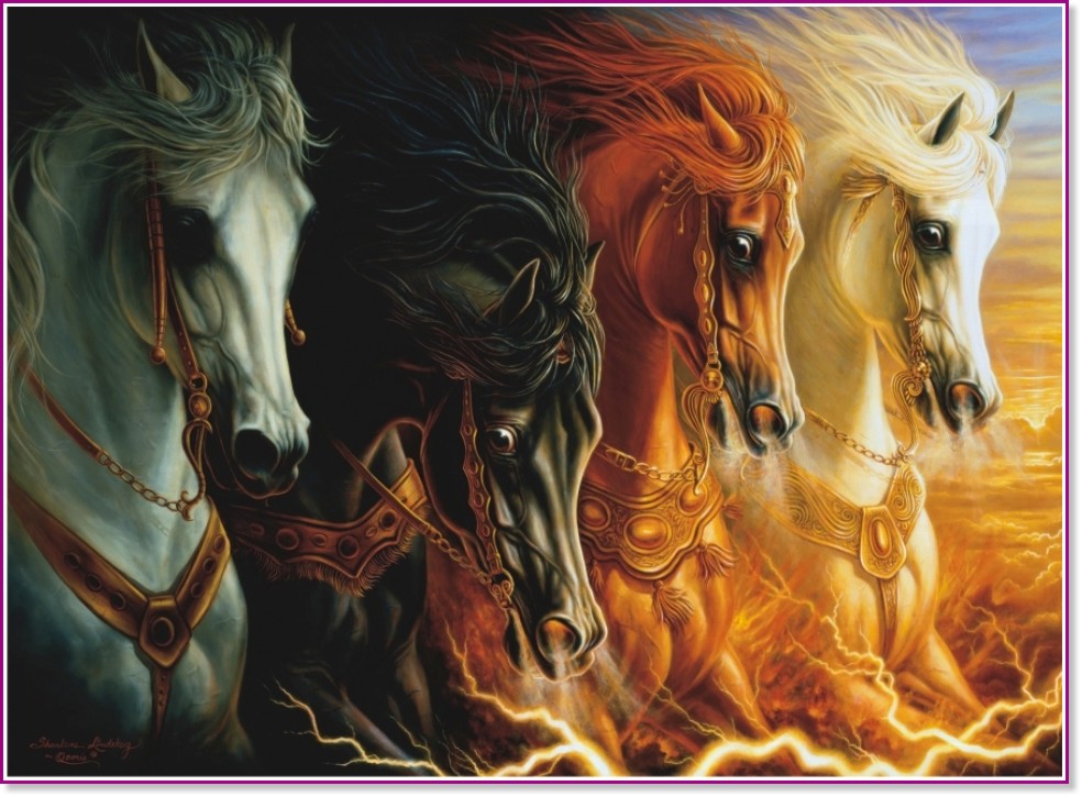 Четирите коня на Апокалипсиса - Шарлийн Линдског-Осорио (Sharlene Lindskog-Osorio) - пъзел