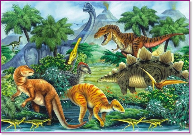 Долината на динозаврите - Пъзел от 260 части на Хауърд Робинсън - пъзел