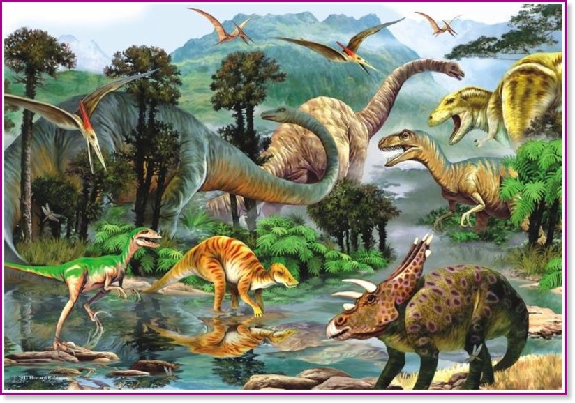 Светът на динозаврите - Пъзел от 260 части на Хауърд Робинсън - пъзел