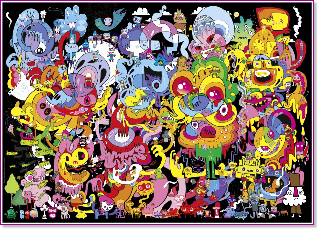 New Psychedoodlic -   (Jon Burgerman) - 