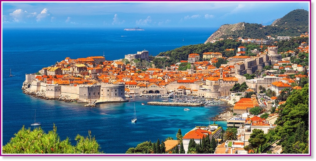 Дубровник, Хърватия - Панорамен пъзел от 4000 части - пъзел