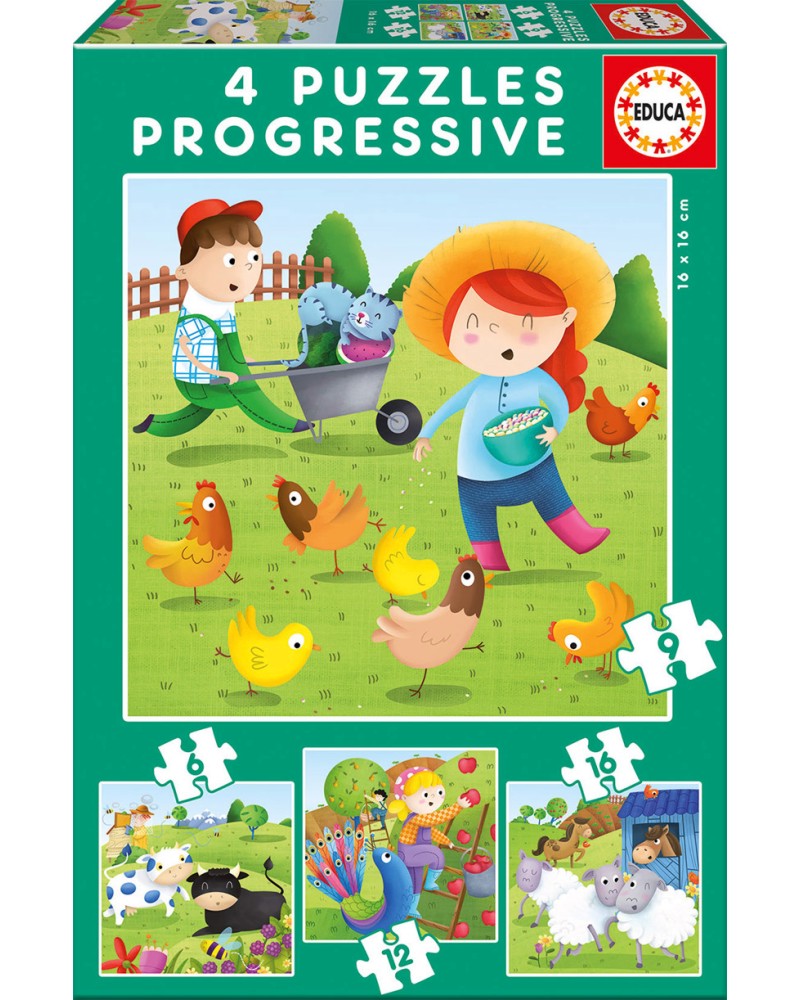   - 4   6, 9, 12  16    Progressive Puzzles - 