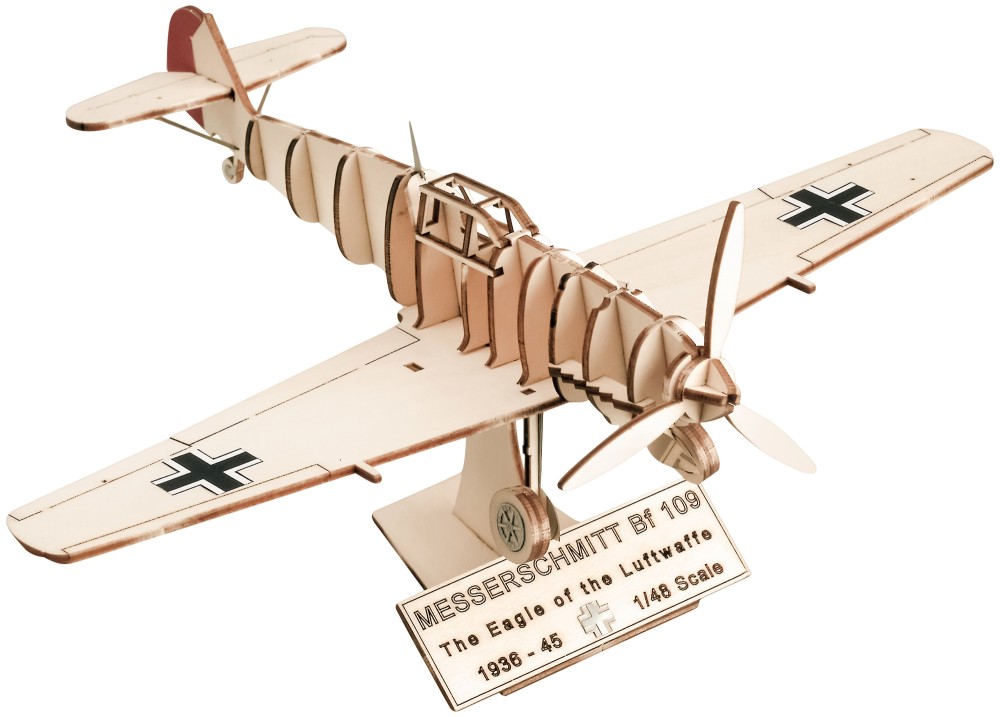   - Messerschmitt BF 109 - 3D     "Art & Wood" - 