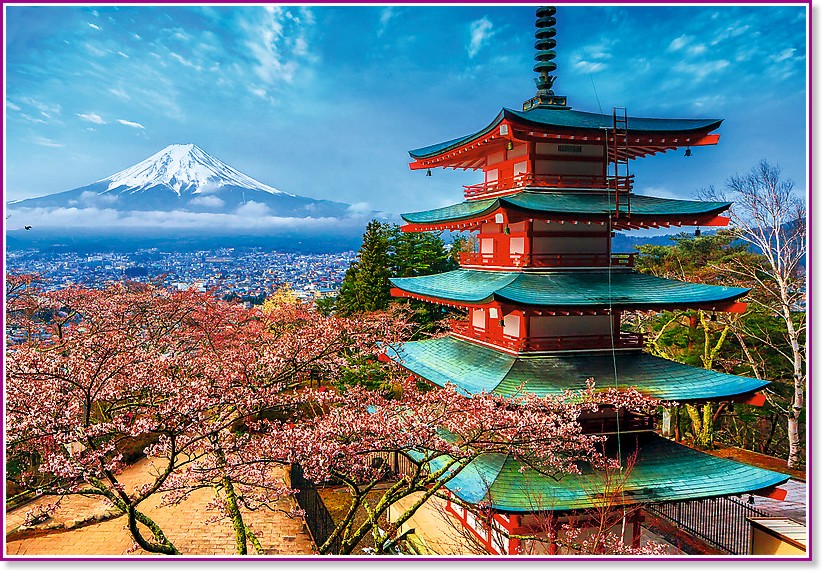 Планината Фуджи, Япония - Пъзел от 1500 части от колекцията "Premium Quality" - пъзел