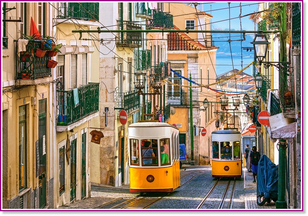 Трамваите на Лисабон, Португалия - Пъзел от 1000 части - пъзел