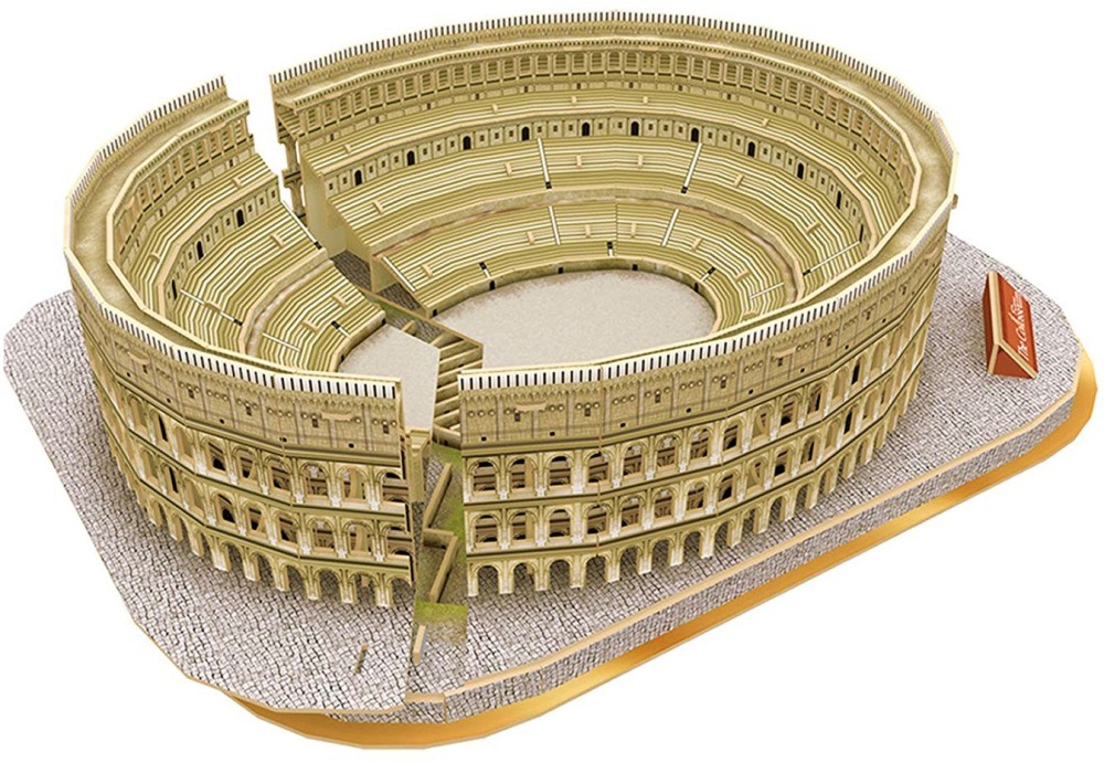 Колизеумът, Рим - 3D картонен пъзел от 131 части от колекцията National Geografic Kids - пъзел