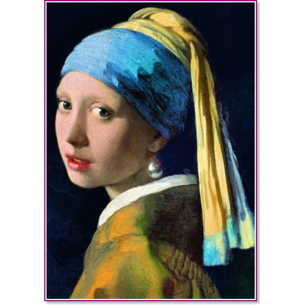 Момиче с перлена обица - Пъзел от 1000 части на Йоханес Вермеер от колекцията "Art Collection" - пъзел
