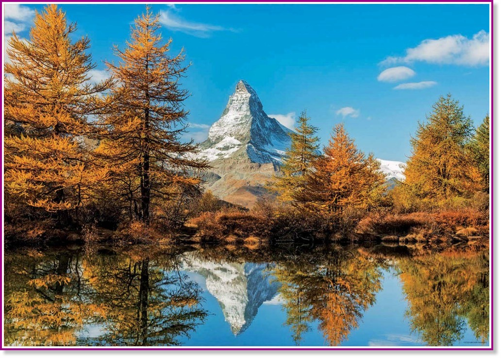 Планината Матерхорн през есента - Пъзел от 1000 части - пъзел