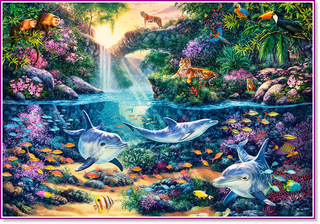 Рай в джунглата - Пъзел от 1500 части на Стив Рийд - пъзел