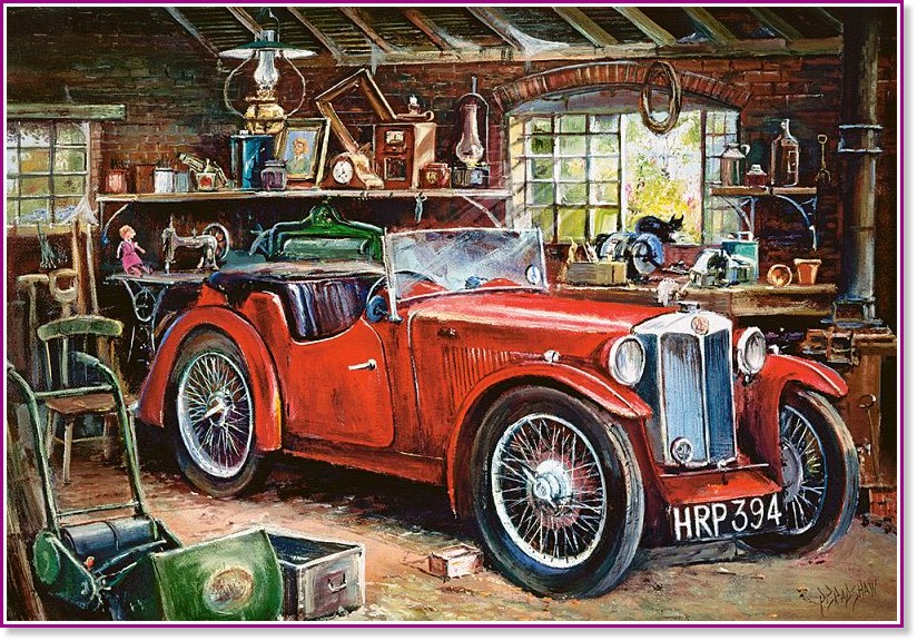 Винтидж гараж - Пъзел от 1000 части - пъзел