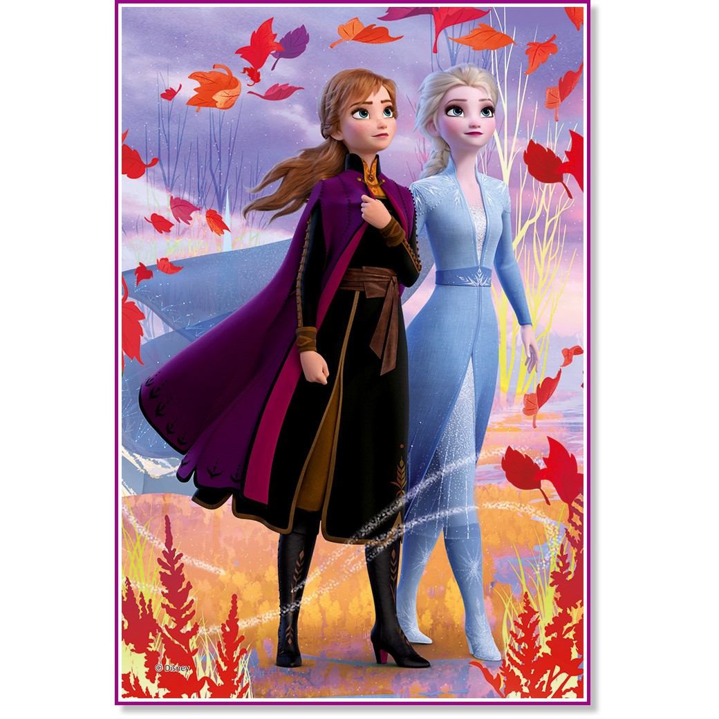 Елза и Анна - Детски пъзел от серията "Замръзналото кралство" - пъзел