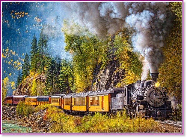 Пътешествие с парен локомотив - Пъзел от 300 части - пъзел