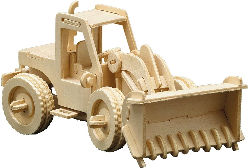 Трактор - Дървен 3D пъзел - пъзел