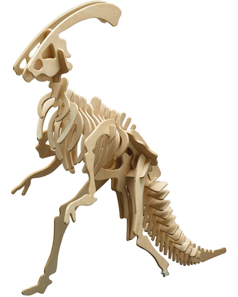 Скелет на Паразауропулос - Дървен 3D пъзел - пъзел