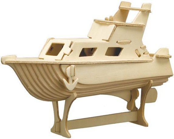 Яхта - Дървен 3D пъзел - пъзел