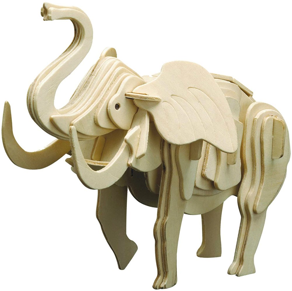 Слон - Дървен 3D пъзел - пъзел