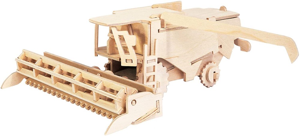 Комбайн - Дървен 3D пъзел - пъзел