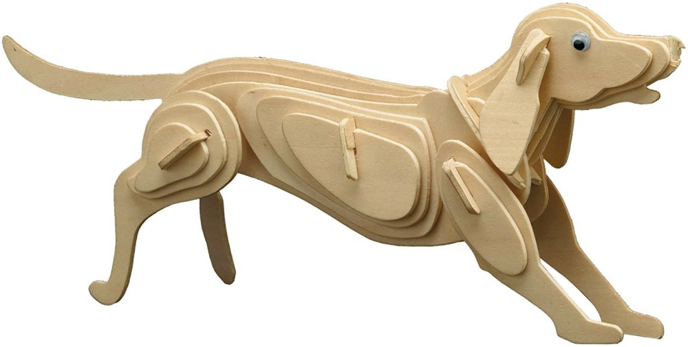 Куче - Дървен 3D пъзел - пъзел
