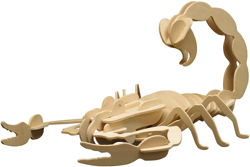 Скорпион - Дървен 3D пъзел - пъзел