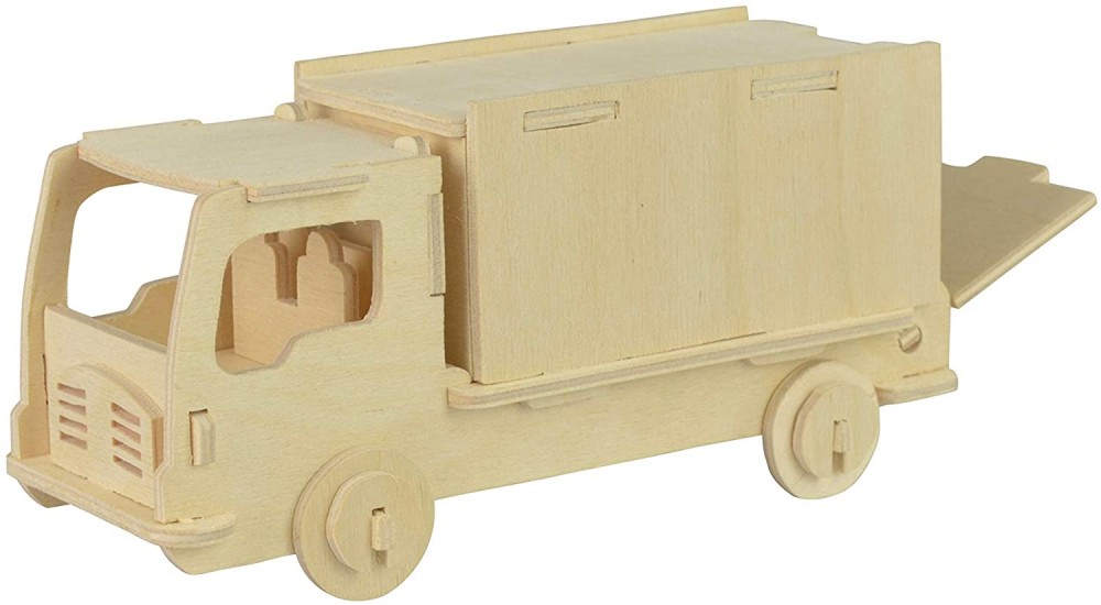 Камион - Дървен 3D пъзел - пъзел