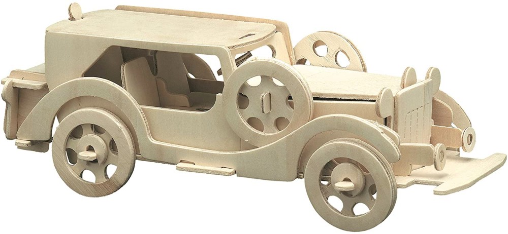 Ретро Ford V8 - Дървен 3D пъзел - пъзел
