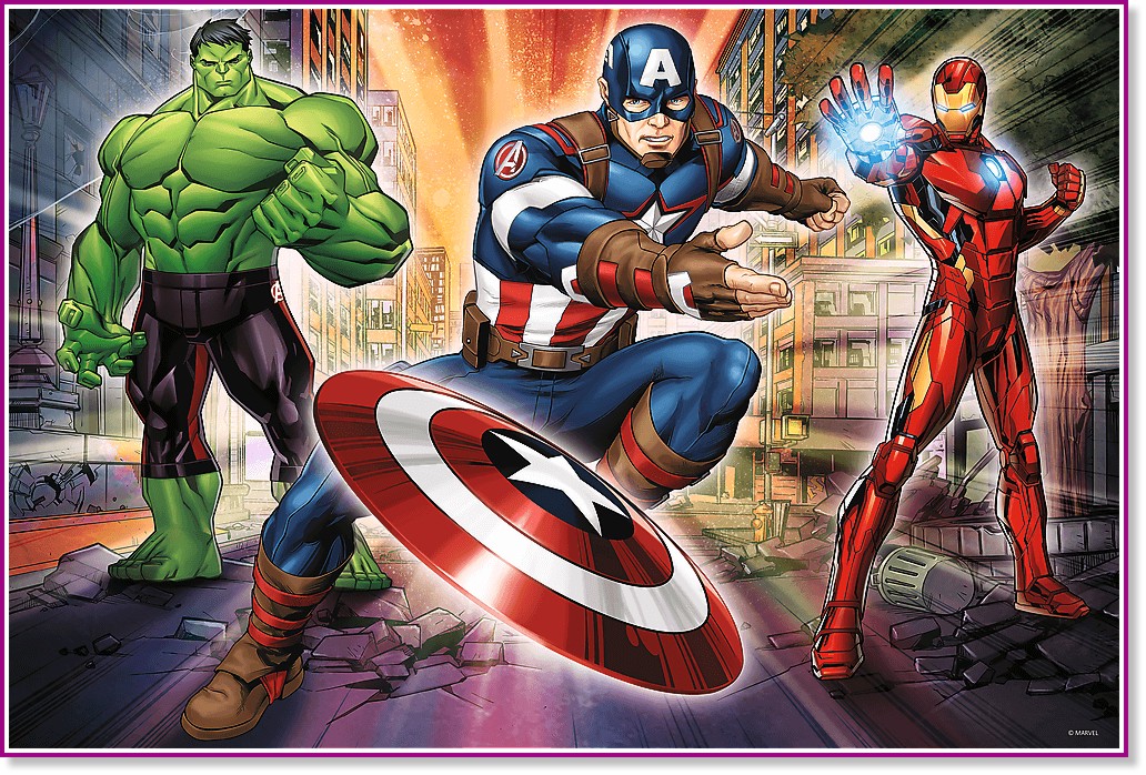 Капитан Америка, Хълк и Железния човек - От колекцията "Отмъстителите" - пъзел