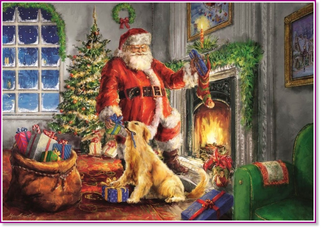 Дядо Коледа - Пъзел от 1000 части на Марчело Корти - пъзел