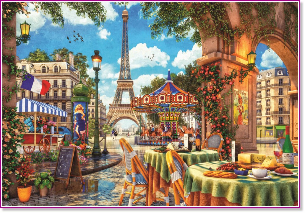 Денят на Париж - Пъзел от 2000 части на Доминик Дейвидсън - пъзел