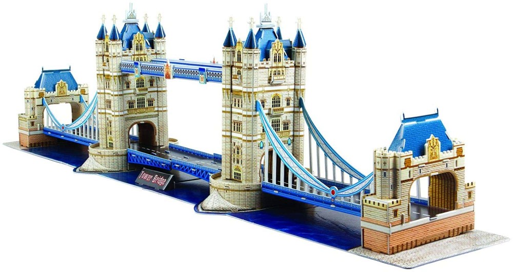 Мостът Тауър Бридж - 3D картонен пъзел от 120 части - пъзел
