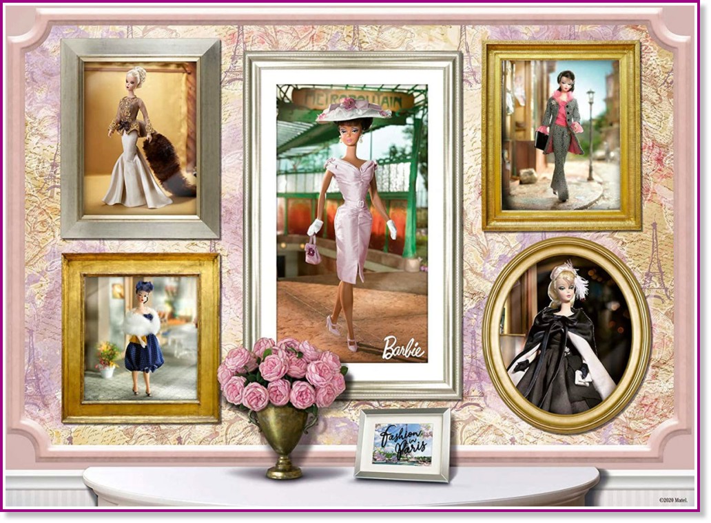 Мода от Париж - Пъзел от 500 части на тема "Barbie" - пъзел