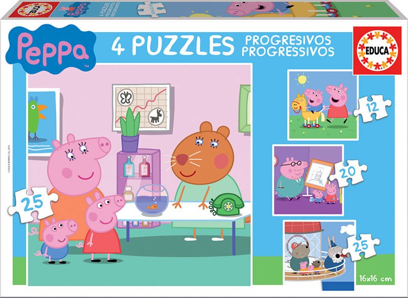   4  1 - 4    12, 16, 20  25 ,   Peppa Pig - 