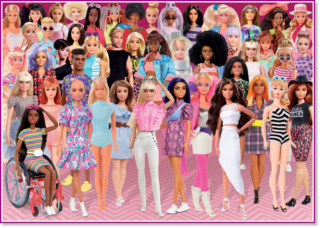 Светът на Барби - Пъзел от 1000 части, на тема Барби - пъзел