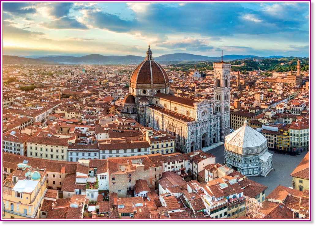 Флоренция от високо - Пъзел от 1500 части - пъзел