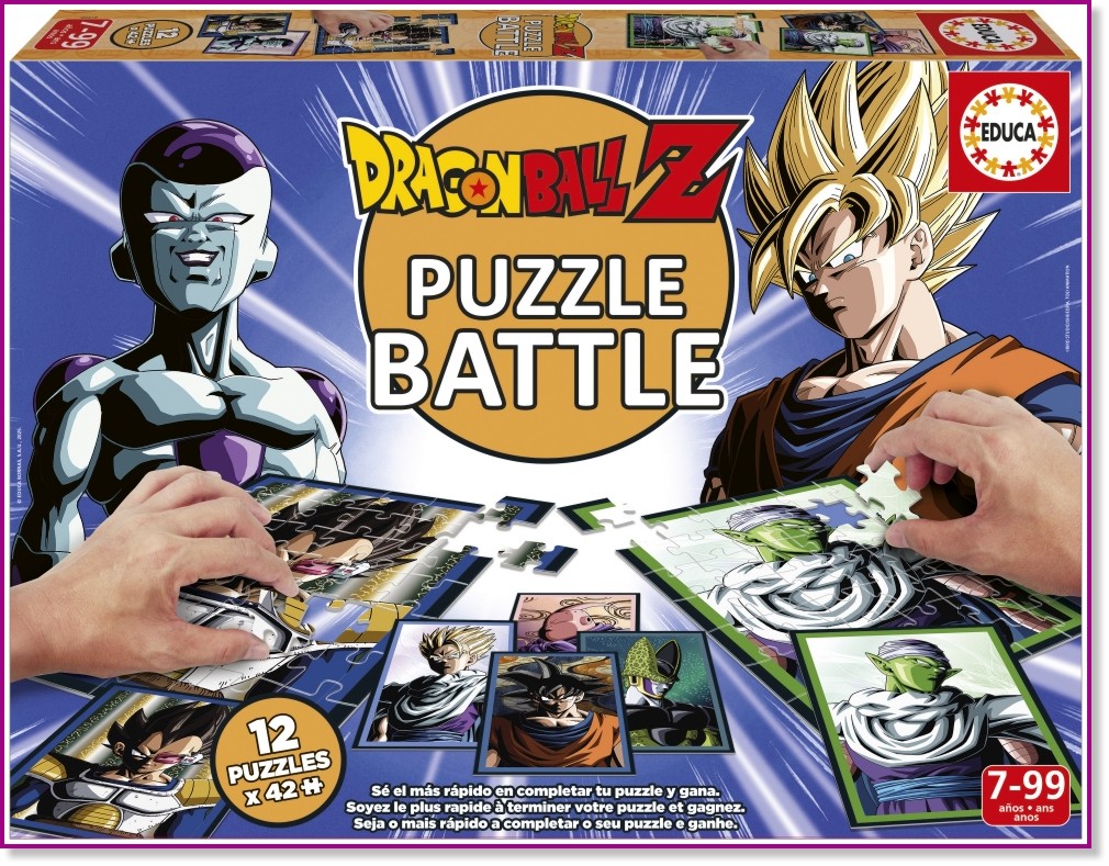 Пъзел битки - Dragon Ball Z Пъзел битки - Dragon Ball Z - 12 пъзела от 42 части - пъзел