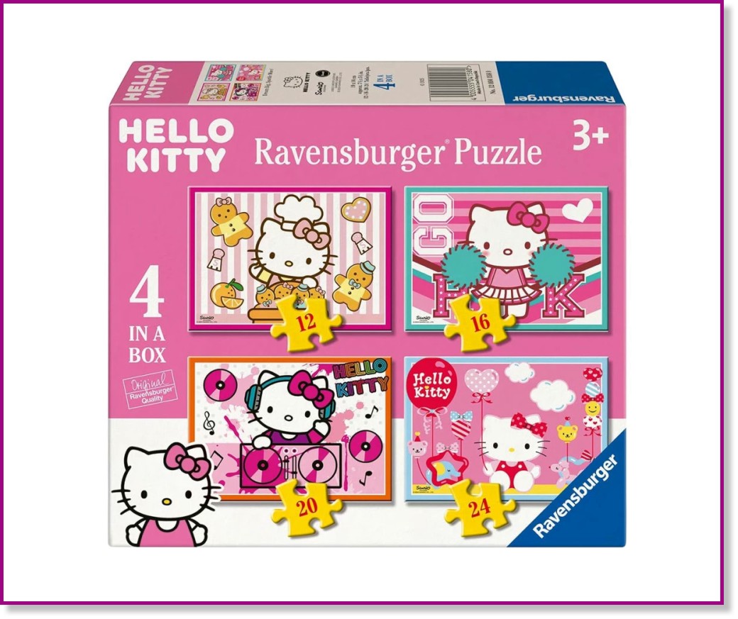  - 4   12, 16, 20  24    Hello Kitty - 