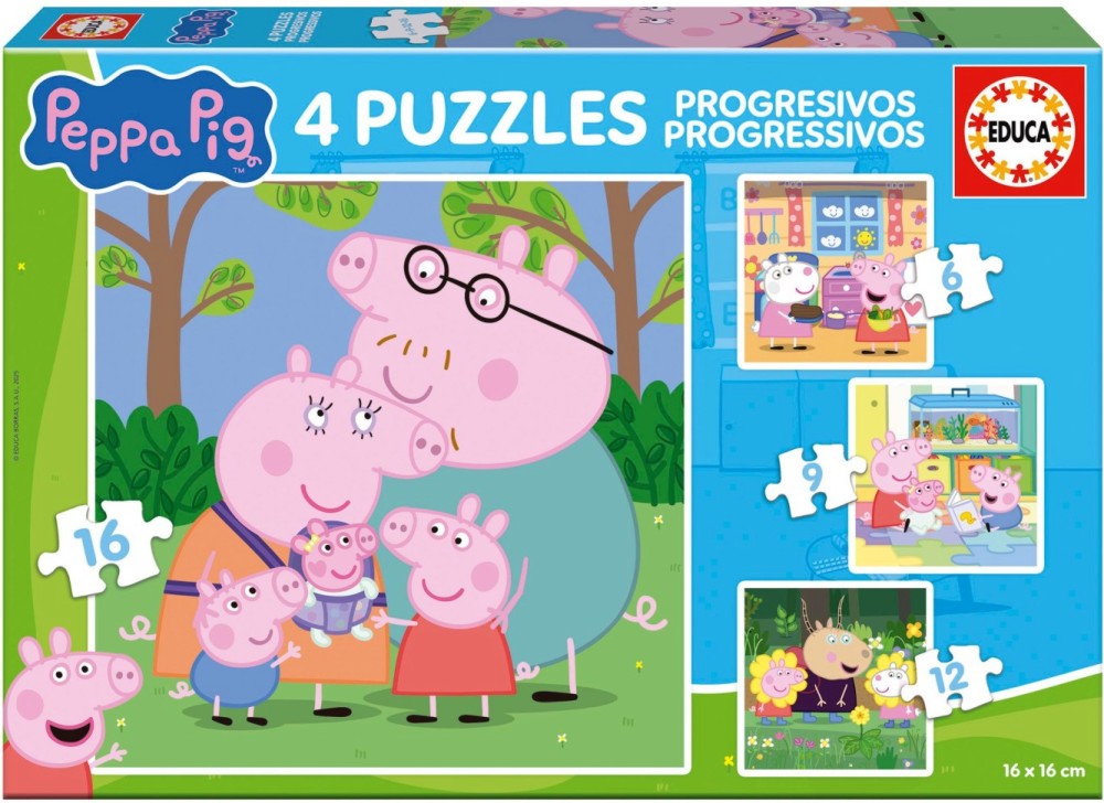 ������� ���� - ����� �� 6, 9, 12 � 16 �����, �� ���� Peppa Pig - �����