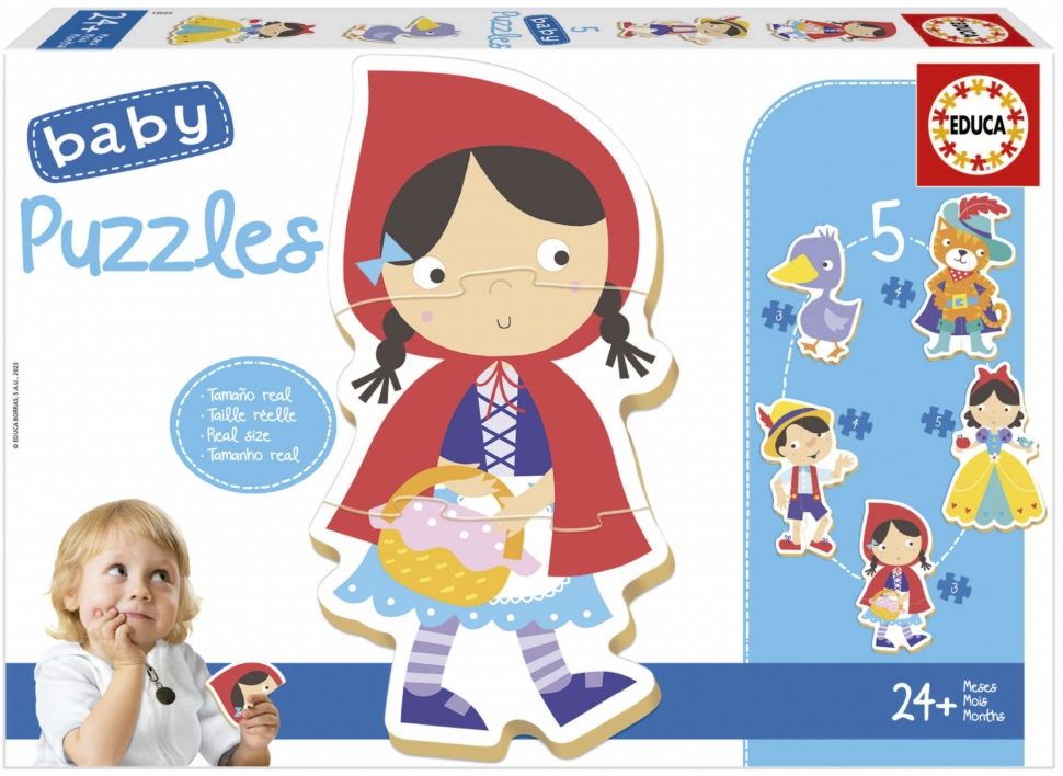 5 пъзела с приказни герои Educa Baby - store.bg