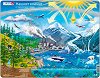 Нашият климат - Пъзел в картонена подложка от 69 части в нестандартна форма - пъзел