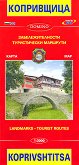   :     Map of Koprivshtitsa: Landmarks and Tourist Routes - 