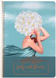 �������� ��� ������� � ������ ������ Lady with flowers - 