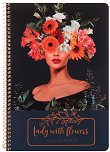 �������� ��� ������� � ������ ������ Lady with flowers - 