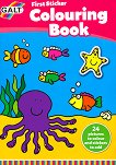 Galt: ����� ����� ������ �� ���������� ��� ������� First Sticker Colouring Book - 