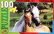 Коне - Пъзел от 100 части - пъзел