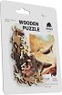 Летящи китове - Дървен пъзел от 40 части в нестандартна форма - пъзел