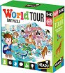Обиколка на света - Пъзел от 108 големи части и 25 3D фигурки на животни - пъзел